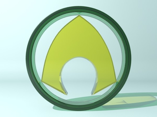 3d model aquaman logo - Aquaman Logo by christiano247